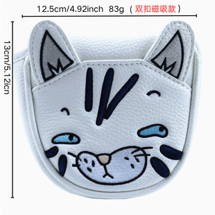 Double buckle semicircle set cat golf club cap set golf supplies accessories golf club putter