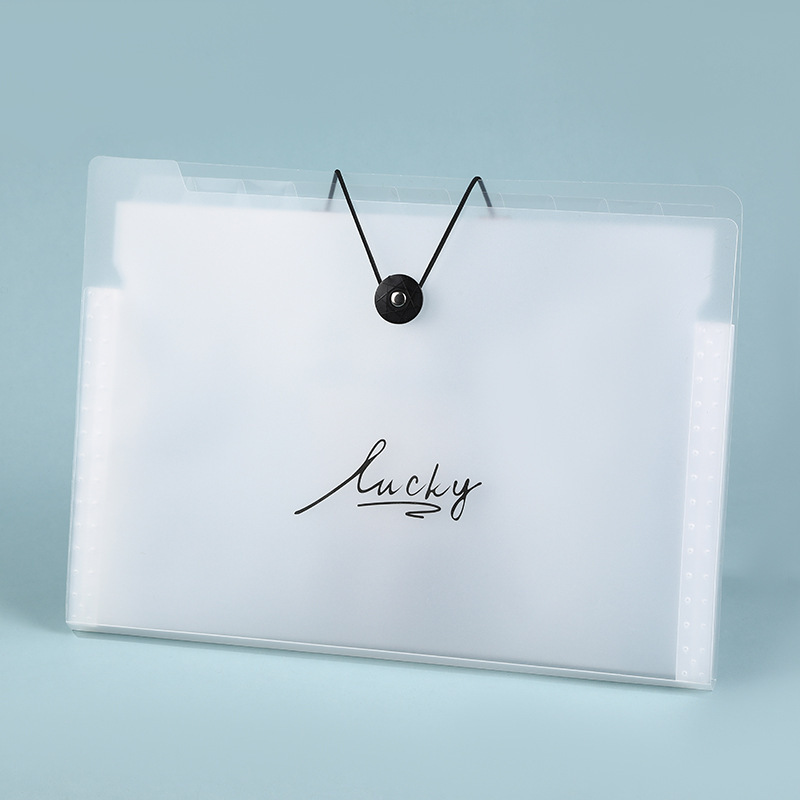 Bolsa de archivo A4 multi-capas paquete de órgano papel de prueba para organizar artefactos de los estudiantes de inserción transparente de la escuela secundaria superior papel de prueba de clasificación