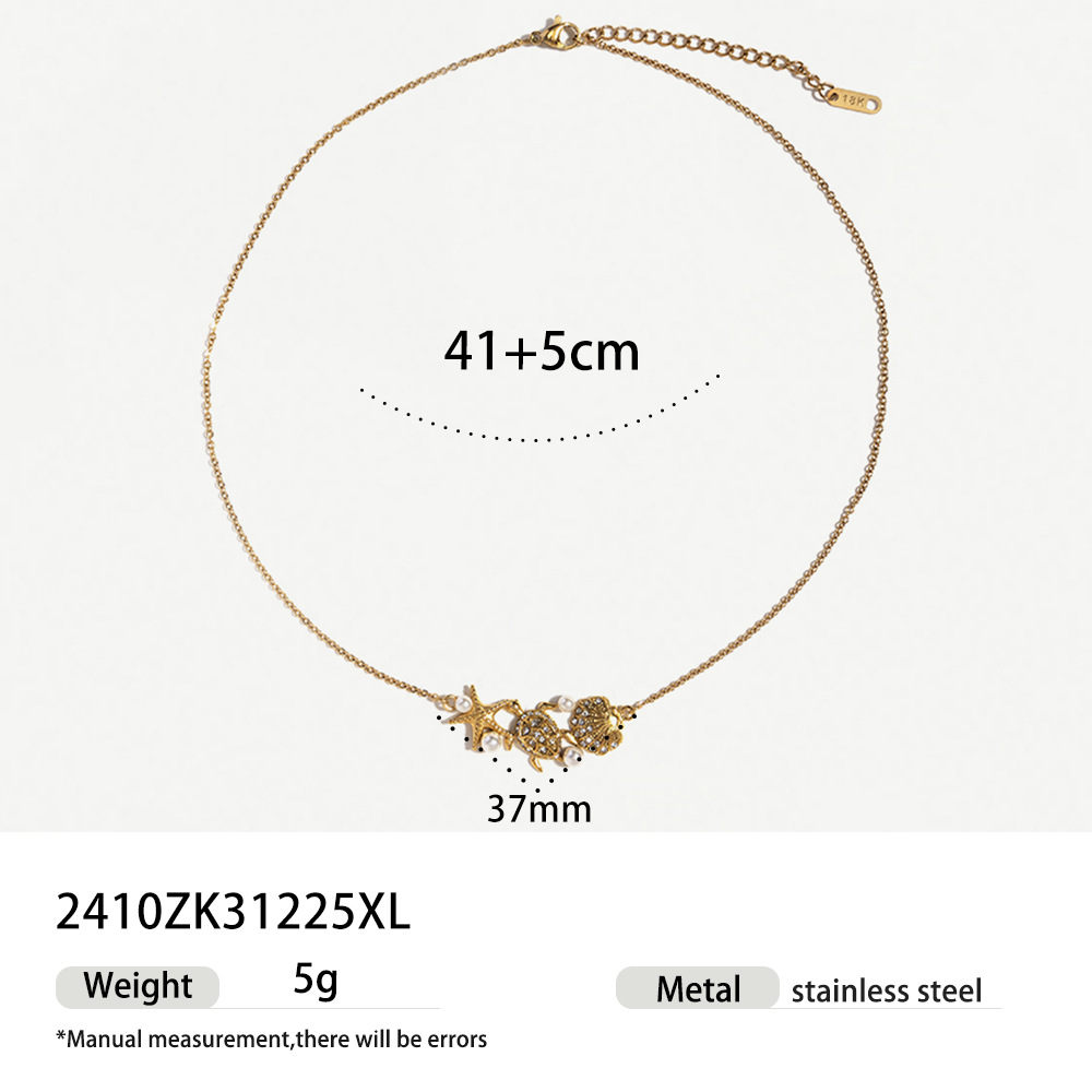 Wholesale Jewelry Simple Style Solid Color 304 Stainless Steel Plating Pendant Necklace Cable Chain display picture 5