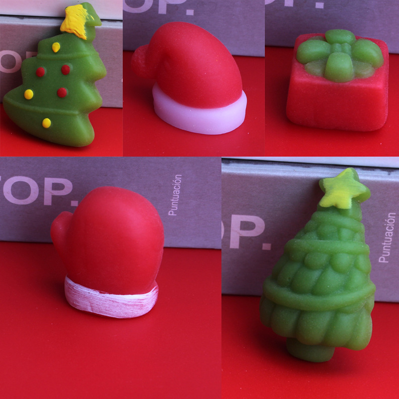 Christmas Tree, Santa Claus, Snowman Pattern Christmas Cute Christmas Tree Santa Claus Snowman Tpr Party Supplies Party Favors
