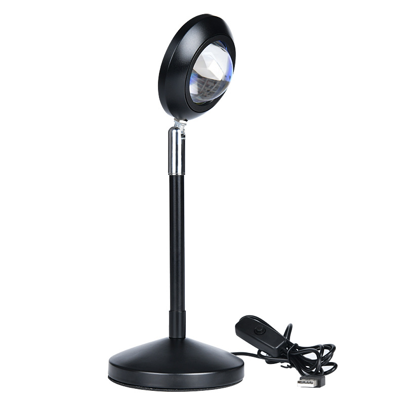 Sunset Lamp, Internet-Famous Sunset Light, Golden Hour Floor Lamp&mdash;Creative Color-Changing Ambiance Light for Living Rooms and Bedrooms, Perfect for Photography and Projector Spotlights