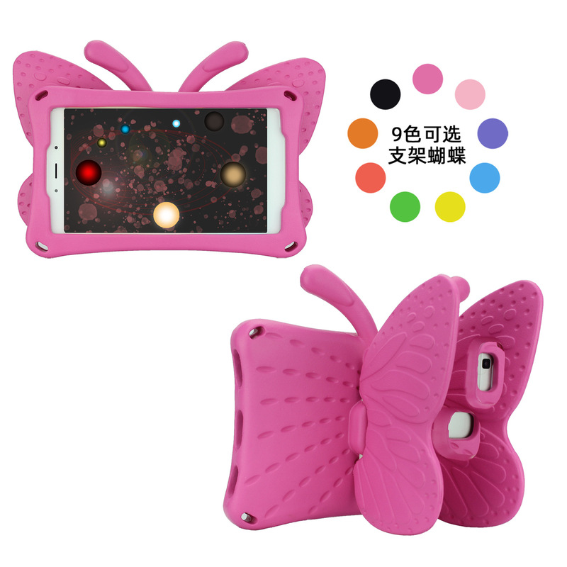 Suitable for Tb300 Anti-Fall Shell Hd8 Tablet Eva Case M8 Butterfly All-Inclusive Protective Case 8inch Kidsren's Case with Stand