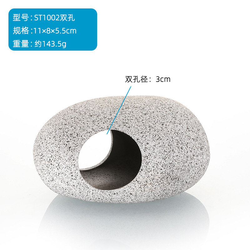 Suministros para mascotas Acuario Tanque de peces Decoración de paisajismo Tanque de barro de arena púrpura Casa de camarones Cichlid Tanque de refugio Tanque de cría Casa de peces