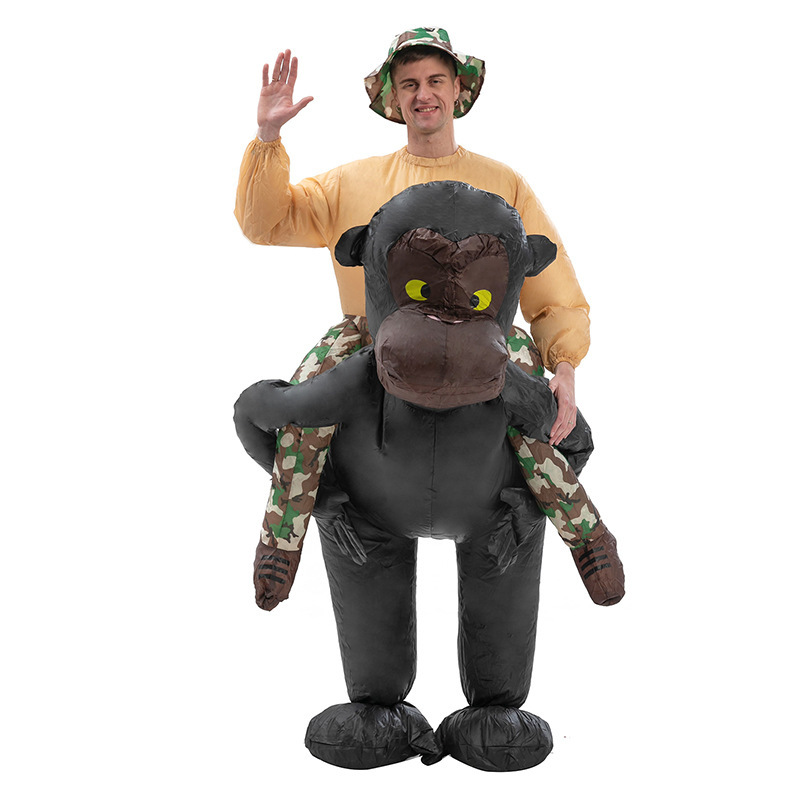 Montar dinosaurio animal ropa inflable niños adultos unicornio Pascua conejo accesorios de Halloween ropa divertida