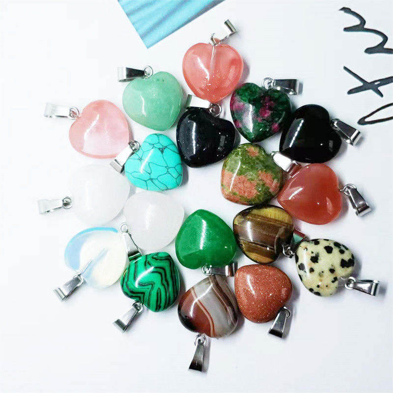 5g Weight DIY Jewelry Accessories Classification 1 Piece Quantity 1 Piece Gem Crystal Heart Shape