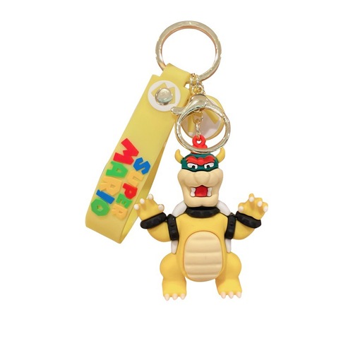 Cartoon Mario wholesale cute car accessories plush toys bags hanging decorations keychain key rings figurines