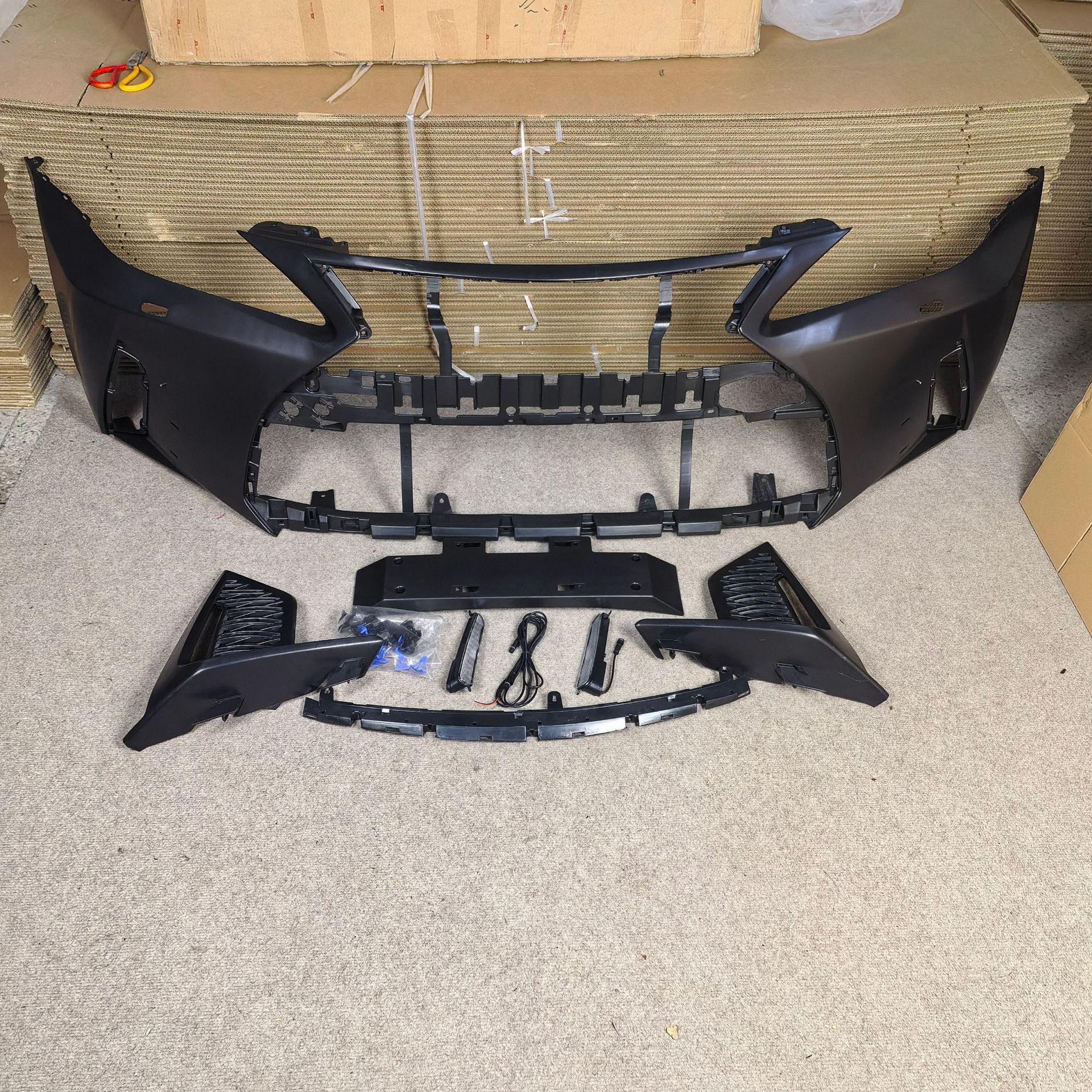Suitable for 2006-2012 Lexus IS250 upgrade to 2021 model headlights, front bumper, and rear lip
