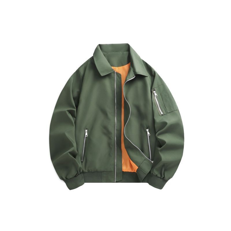Retro-Fliegerjacke, trendige europäische und amerikanische Vintage-Baseballjacke für Herren, lockere Passform, angesagter Stil_voghion.com