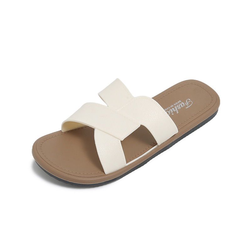 Verano nuevo cruzado diario zapatillas casuales de playa chicas tendencia universal zapatillas de playa ligeras