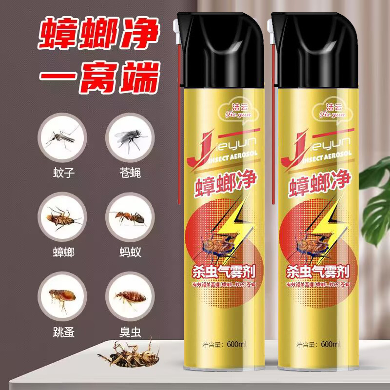 Cockroach Killer Insecticide Aerosol 600ml Household Mosquito and Fly Killer Cockroach Repellent Spray Insecticide