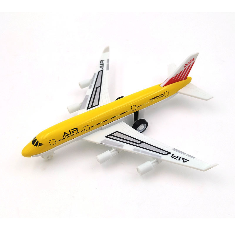 Avión de aleación transfronteriza modelo de aviación simulador de avión de pasajeros autobús aéreo de regreso de avión de pasajeros colecciona juguetes regalos para niños