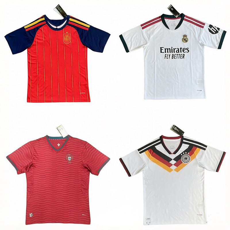 2026 World Cup Fan Version Portugal Spain France Real Madrid Ac2627 New Jersey Football Uniform Cross-Border