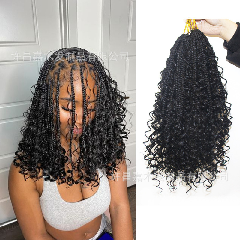 European and American Cross-Border Wig Three-Strand Braids Princess Box Braids Crochet Hair Crochet Hair Dreadlocks