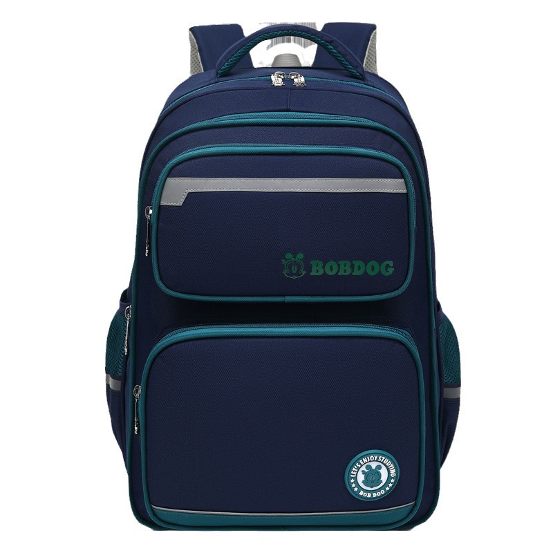 Babou Primary School Student 1-3-6 Grade Schoolbag Large Capacity Multi-function Backpack Ridge Protection Simple Backpack for Men and Women