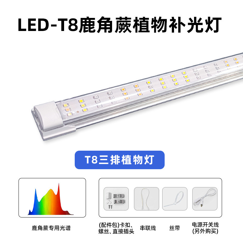 Luz de crecimiento de plantas de espectro completo orquídea orquídea fresa valor térmico flor interior LED planta suculenta luz suplementaria