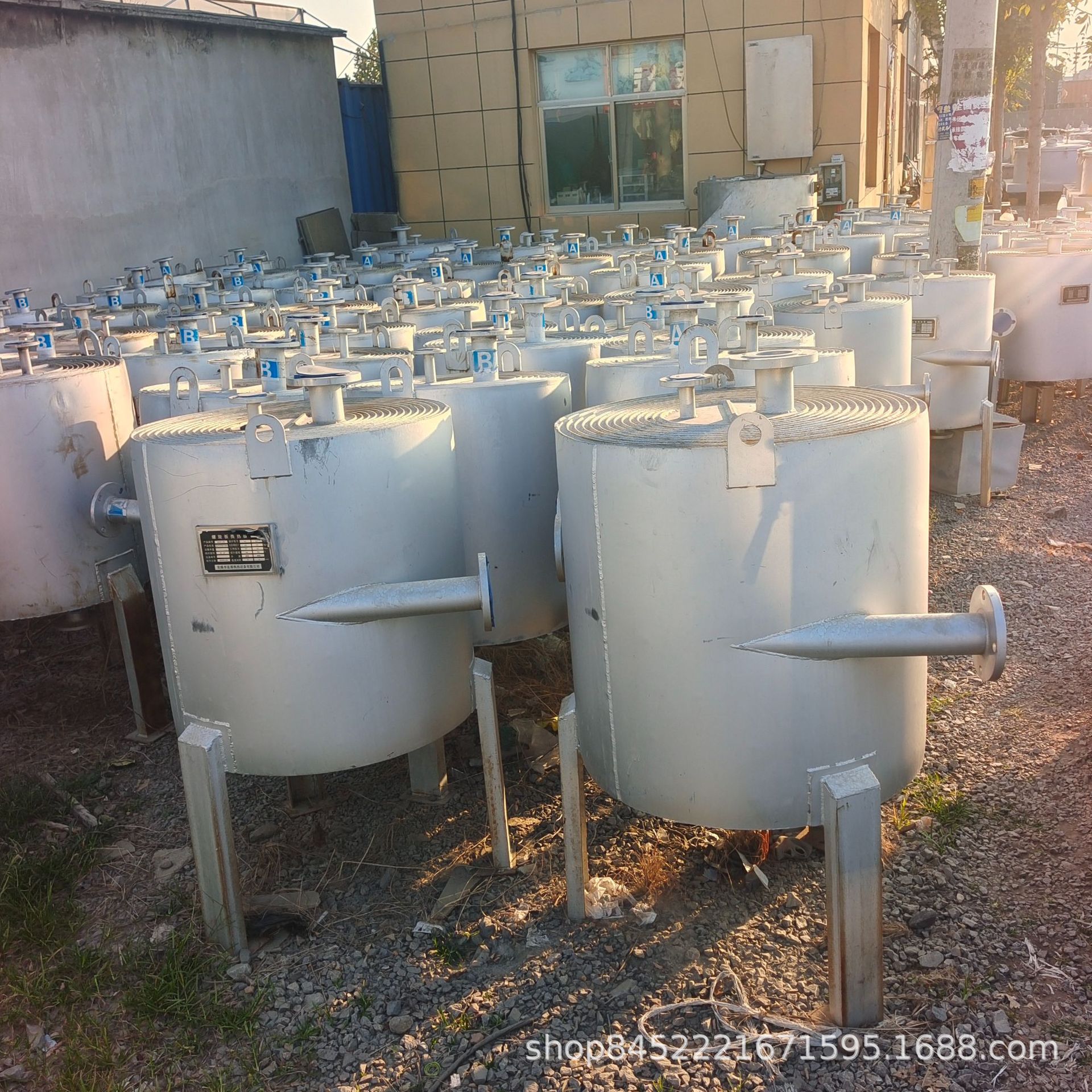 二手螺旋板换热器 大型螺旋板式换热器 304立式螺旋板式换热器