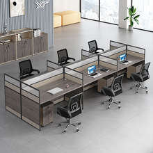 佛山办公家具工厂职员工位办公桌电脑桌4人2 6人位简约办公桌批发