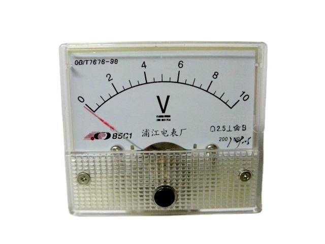 供应 小表头 机械表头 指针表 指针机械电压表85C1 10V(图)