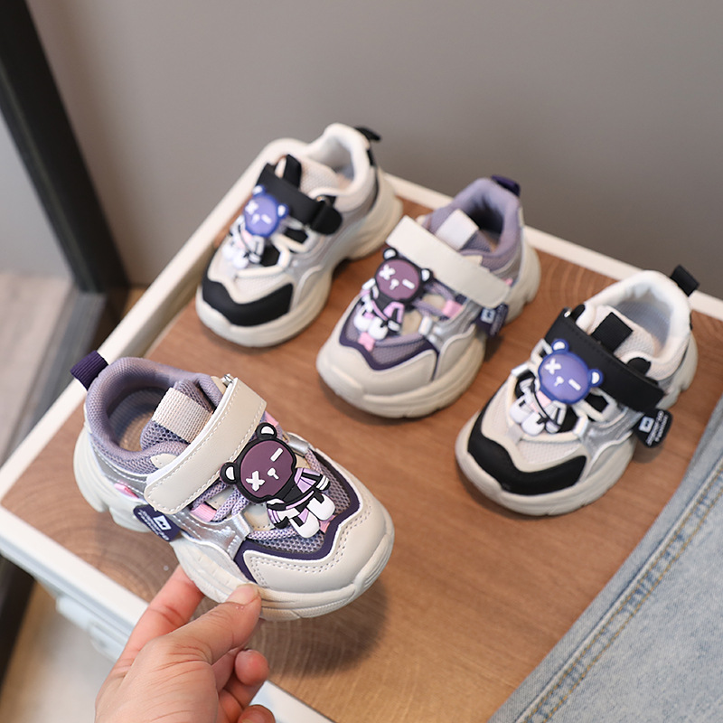 Ventilerande mesh sneaker för flickor för vår och höst sport_voghion.com