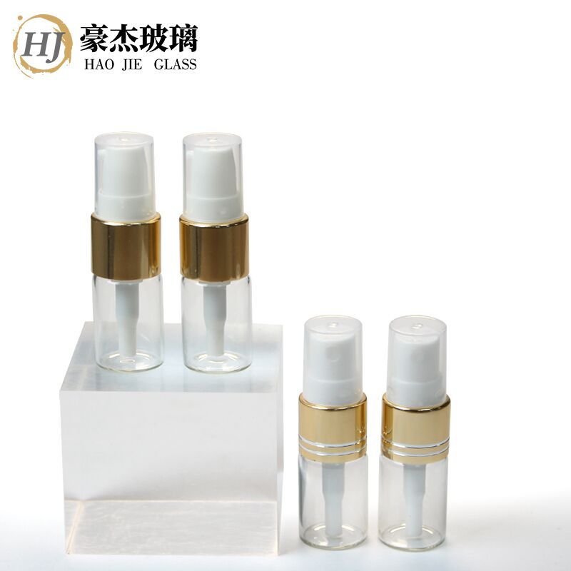 5ml小样瓶 螺口拉管瓶配按压乳液泵头 精油瓶 修复原液瓶