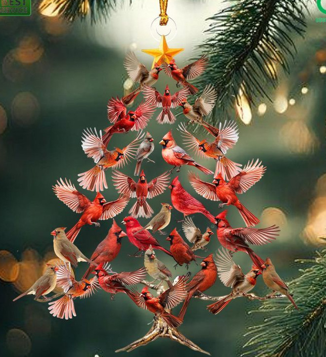 Transfronterizo nuevo creativo árbol de Navidad coche colgante Navidad acrílico decoración vacaciones decoraciones para el hogar image 16