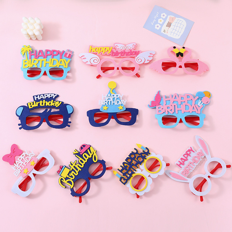 ✅ Little Red Book's Same Style Party Dress-Up Supplies Photo Props Glasses Funny Birthday Glasses Party Dress-Up Glasses