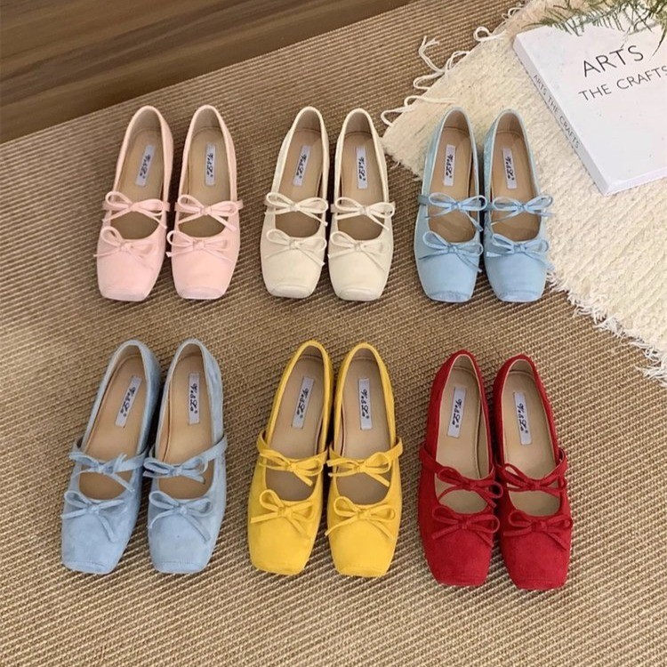 French Style Inner Height Increasing Shoes for Women 2025 New Summer Style with Skirt Mary Jane Women's Shoes Ballet Style Gentle Evening Shoes