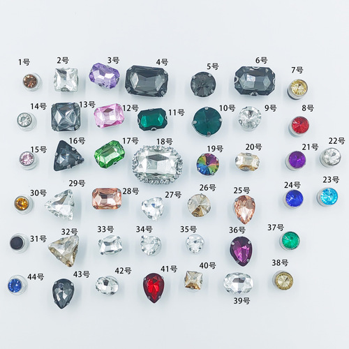 Rhinestone handmade DIY hole shoe decorative buckle diamond glued hidden buckle garden shoe accessories crystal buckle