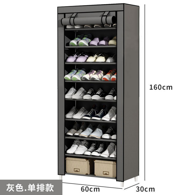 Zapatero simple, almacenamiento a prueba de polvo, zapatero, dormitorio de varios pisos, estante económico para el hogar, espacio en la puerta, armario para zapatos image 14