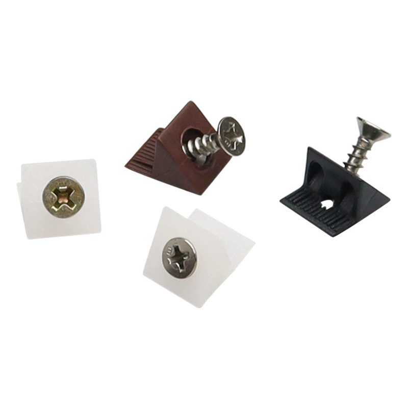 Disway шкаф задняя застежка крепежный аксессуар Мебель опорный слой задняя панель 45 градусов треугольный пластиковый маленький угловой код