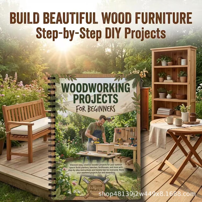 Cross-Border Bestseller Woodworking Beginner's Guide Wood Working Beginner's Project Handbook Cross-Border Bestseller Woodworking Beginner's Guide Wood Working Beginner's Project Handbook