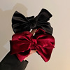 Elite hairgrip with bow, advanced shark, hair accessory, simple and elegant design, high-end, high-quality style