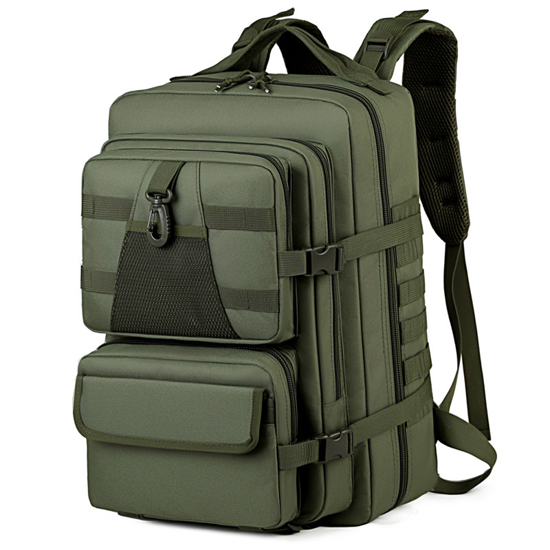 Mochila táctica al aire libre de gran capacidad para hombres expandible bolsa de viaje práctica resistente al desgaste multifuncional bolsa de campamento de montaña
