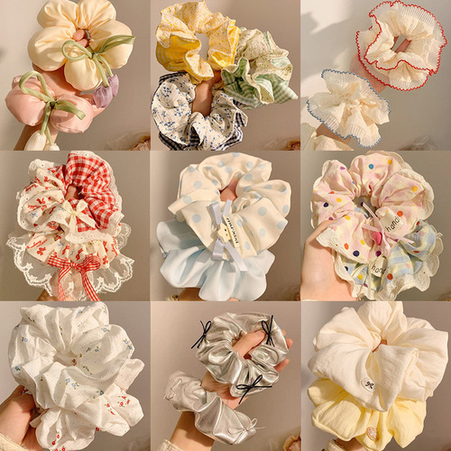 Xiaohongshu Collection - Fresh and Minimalist Large Intestine Style High-End Hair Accessories for Women 2025 New Korean Style Head Decorations