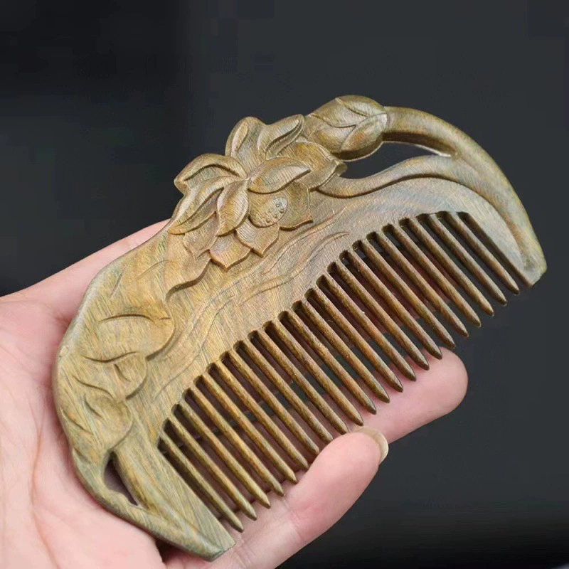 Органическая щетка, медицинский массажер для кожи головы, sandalwood