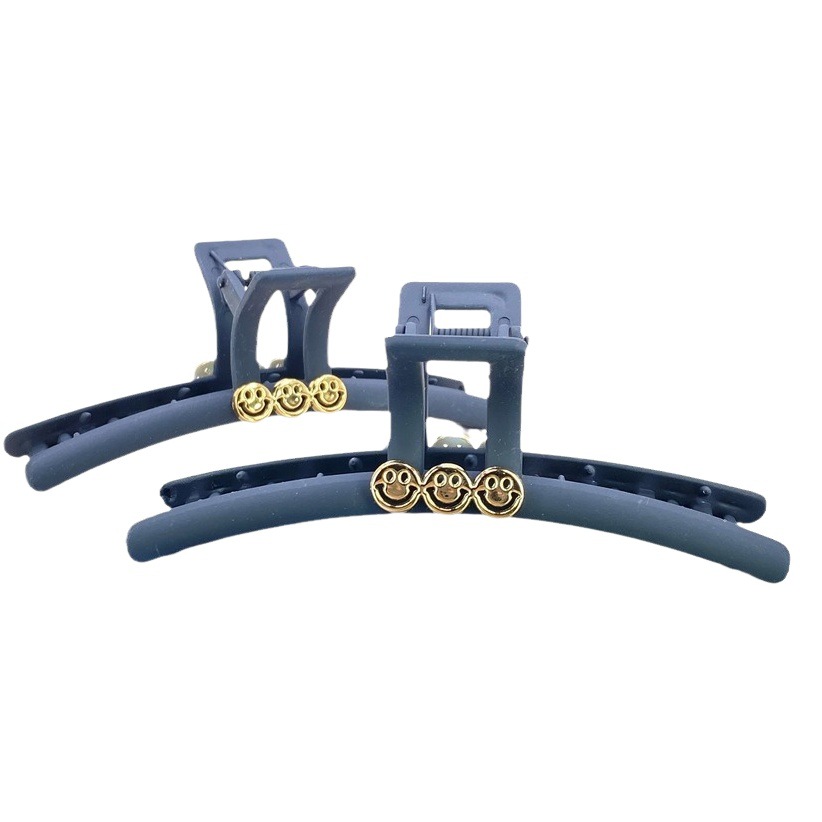 Clip de garra de gran tamaño 13cm clip de tiburón esmerilado negro horquilla de alto grado cuchara trasera femenina 2023 nuevo tocado accesorios para el cabello