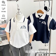 ͯpolo���д�ͯײɫ��ĸ���䷭����֯����������Ů���Ŀ�gt89333