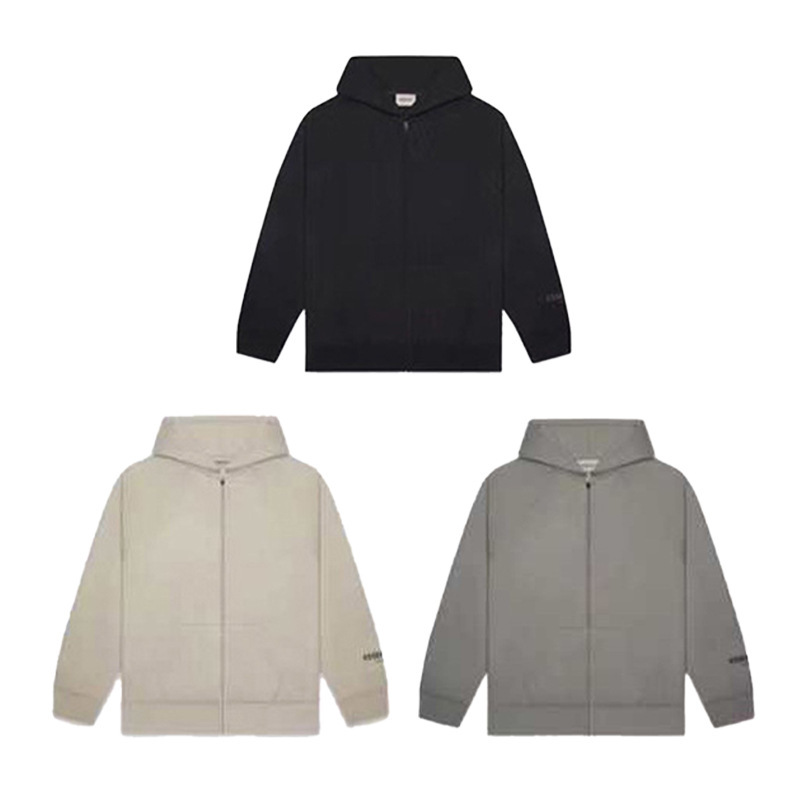 2020Ss Fog Sub-Line Essentials Zipper Hoodie American Street Sweatshirt Retro Trendyy Jacket