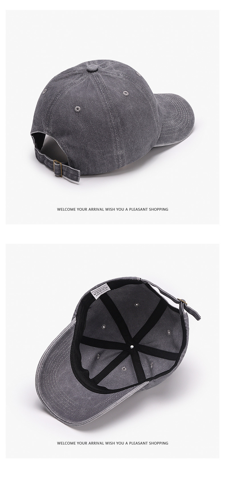 Cappellino da baseball vintage per uomo e donna in cotone lavato_voghion.com