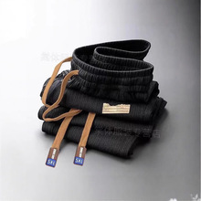 冰丝休闲裤男夏季薄款高级感百搭阔腿裤子日系潮流宽松运动直筒裤