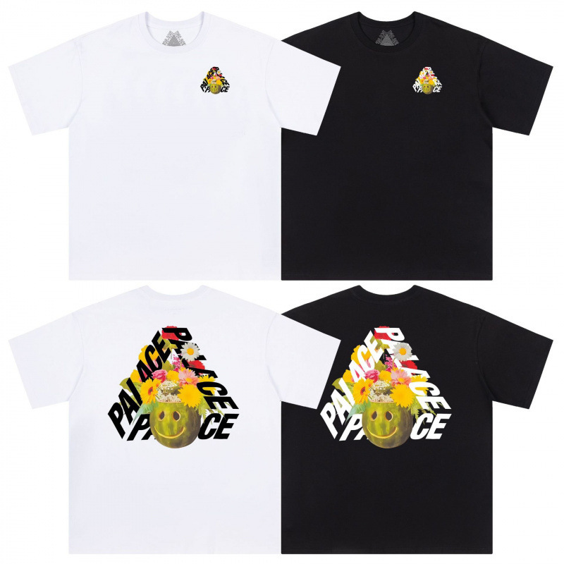 26S Cross-Border Trendy Brand Palace British-Style Trendy Brand Triangle Print Unisex Couple Loose Round Neck Short-Sleeve T-Shirt in Stock 26S Cross-Border Trendy Brand Palace British-Style Trendy Brand Triangle Print Unisex Couple Loose Round Neck Short-Sleeve T-Shirt in Stock
