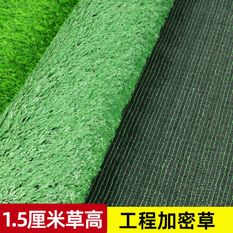 Alfombra de césped artificial de simulación de cifrado engrosado Alfombra de piso al aire libre Jardín de infantes Plantas verdes Ataque de techo Protector solar Hierba falsa