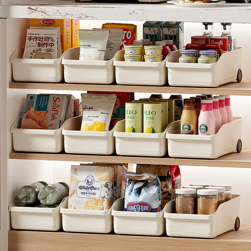 Cabinet Storage Box Short — 31.5 cm Depth with Rollers, Kitchen Pantry Organizer (1–4 pcs)