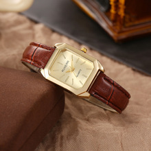 润尔简约小众高级感女表韩版学生长方形腕表复古气质女士石英手表
