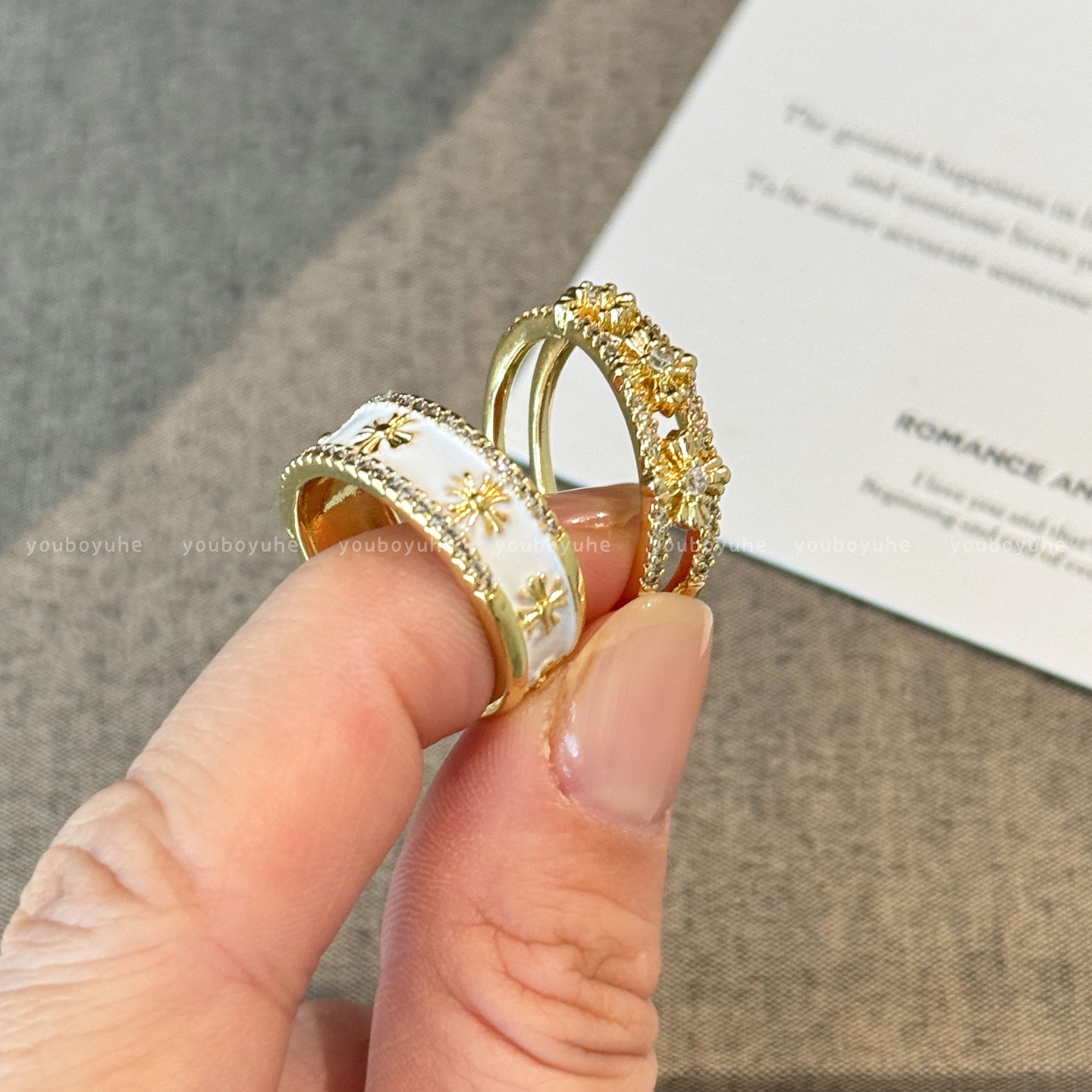 Oval Cz Engagement Ring And Stackable Set In Sterling Silver_voghion.com