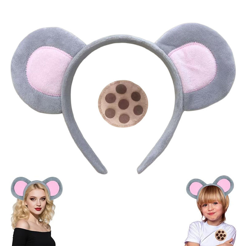 Ratón transfronterizo elefante orejas cabello hebilla de cabeza Halloween Cosplay disfraz de animales en stock Amazon image 36