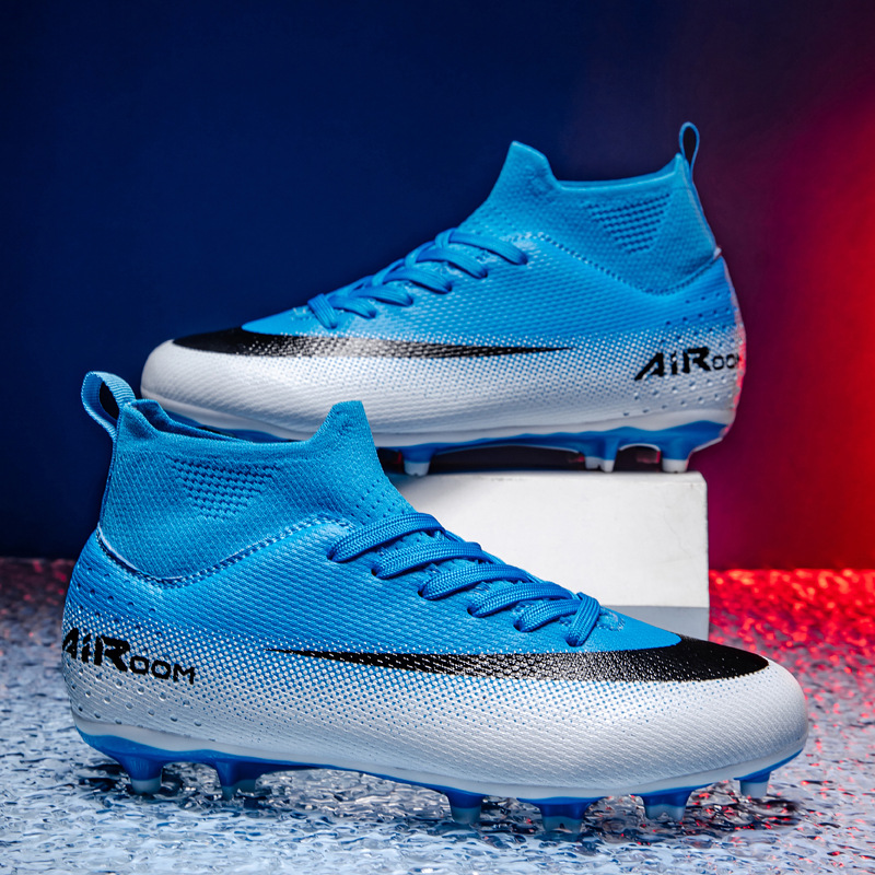 Zapatos de Fútbol de Caña Alta con Suela de TPU y Goma Ligeros para Césped Artificial y Terreno Natural image 3