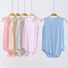【清仓款】夏季婴儿无袖包屁衣男女新生儿衣服连体衣无痕哈睡衣