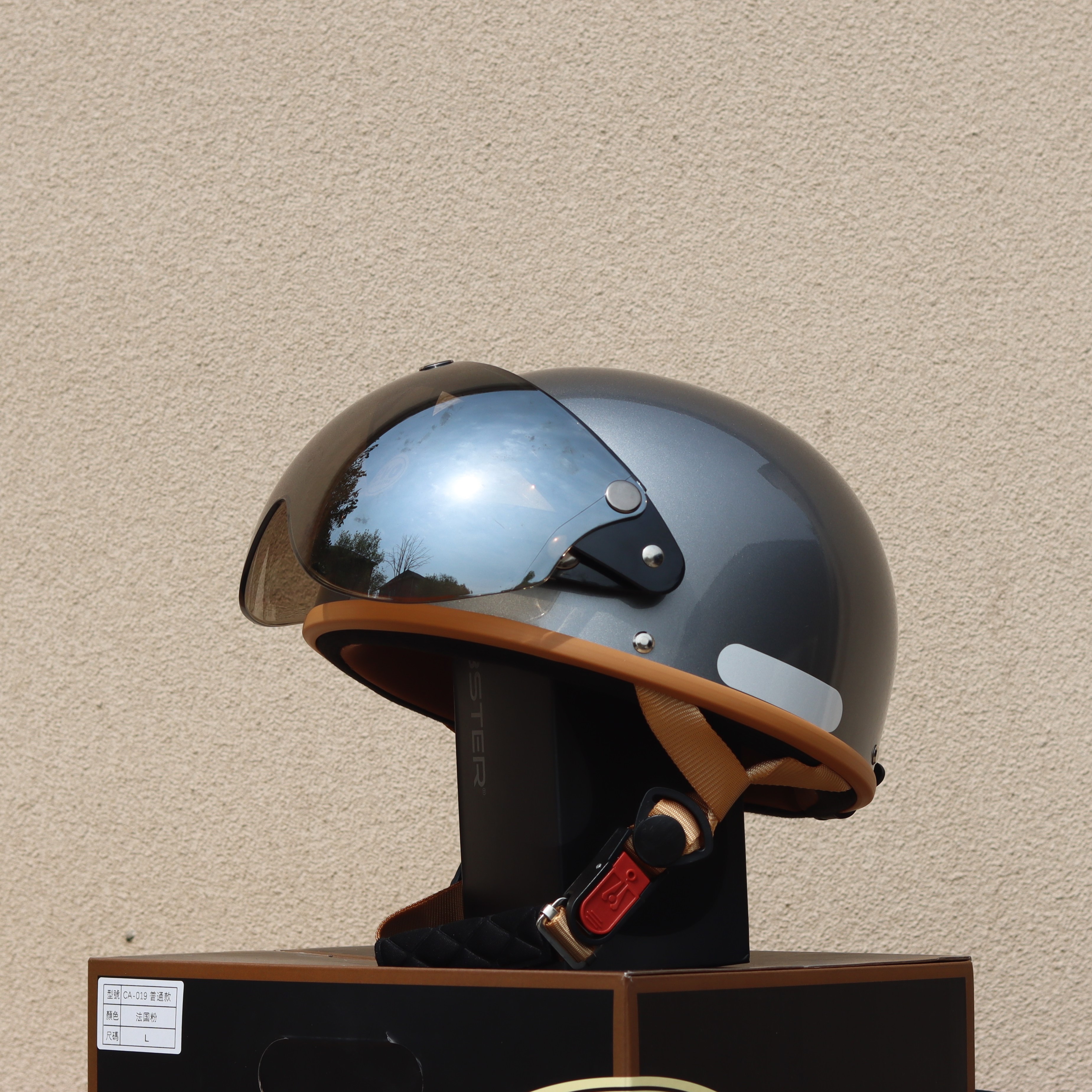 Taiwan Retro Half Helmet Motorcycle Electric Lightweight 3C Summer
