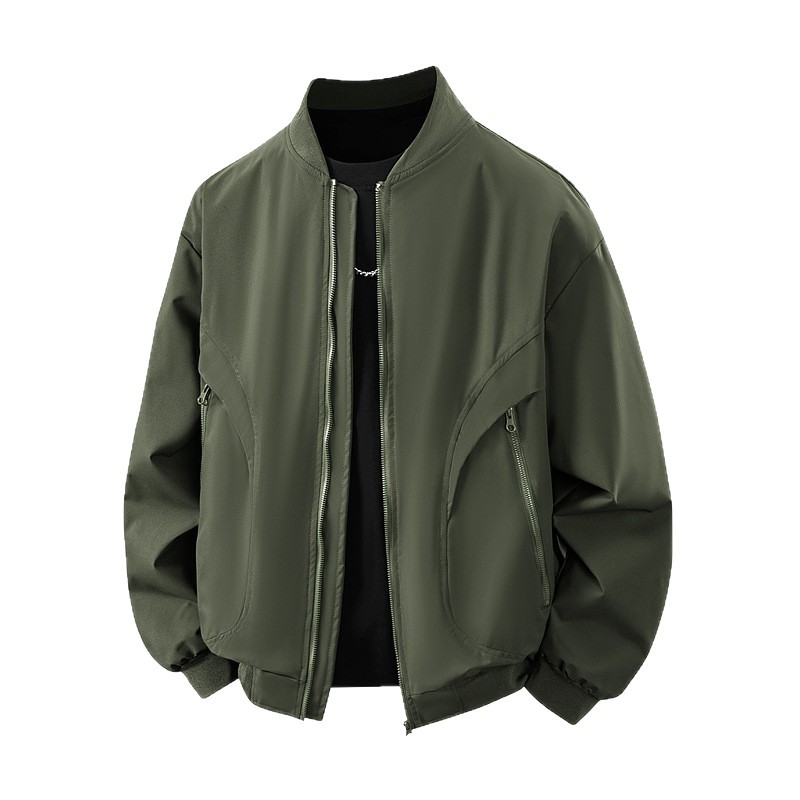Chaqueta transfronteriza para hombres primavera y otoño estilo coreano delgado chaqueta de béisbol universal chaqueta de tamaño grande para hombres chaqueta de comercio exterior